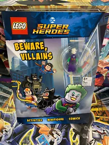 DC Lego Super Heroes Cuidado Villanos Actividades Minifigura Cómics Joker Sellado - Imagen 1 de 2