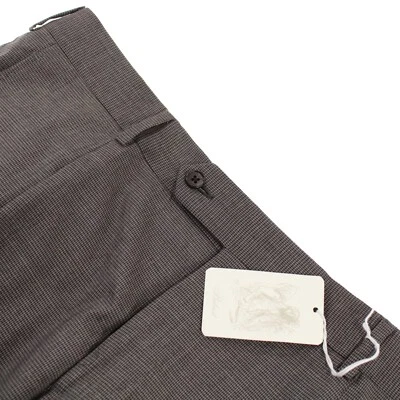 Belvest NWT Pleated Dress Pants Size 50 34 US Brown Wool Blend - Image 1 of 4