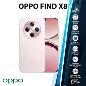 OPPO Find X8 5G GLOBAL Ver. Android Cell Phone (Pink/16GB+512G/Dual SIM) - Afbeelding 1 van 6