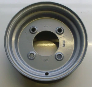 10" TRAILER WHEEL RIM 4 STUD - 5.5" PCD - SILVER (NEW ITEM) - Picture 1 of 1