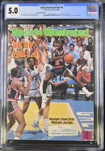 CGC 5.0 July 23, 1984 Michael Jordan Chicago Bulls 2nd Sports Illustrated SUB - Picture 1 of 2