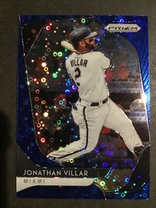 2020 Prizm Baseball Jonathan Villar Blue Donut Circles #/199 Miami Marlins - Picture 1 of 3