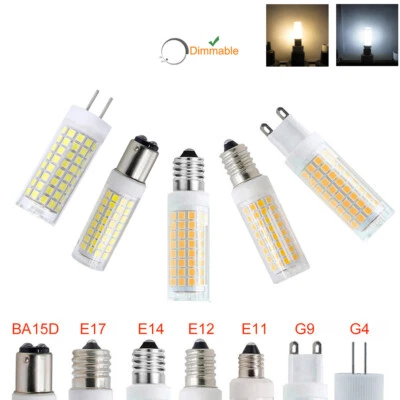Dimmable 12w Led Corn Light Bulb E12 Smd 220v Lamp G4 Mini Daylight 360° Ceramic - Image 1 of 4