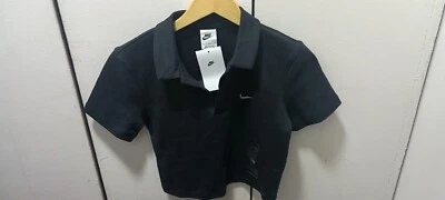 Nuevo con etiquetas Nike Sportswear Essential Mujer Manga Corta Polo Top Corto Foto 1 de 4