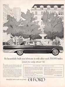 Anuncio de coche estampado vintage Ford Galaxie tan hermoso casa eléctrica calor 61 - Imagen 1 de 2