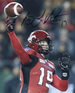 Bo Levi Mitchell signed Calgary Stampeders 8x10 photo CFL football PROOF #6 - Picture 1 of 3