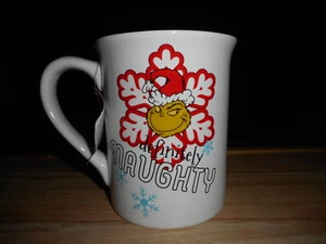 DEPT 56 HOW THE GRINCH STOLE CHRISTMAS DEFINE NAUGHTY 16 OZ COFFEE MUG CUP NEW - Picture 1 of 3