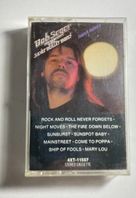 BOB SEGER “Night Moves” 1976 CASSETTE Tape (Capitol 4XT-11557) & Silver Bullet.. Foto 1 de 4