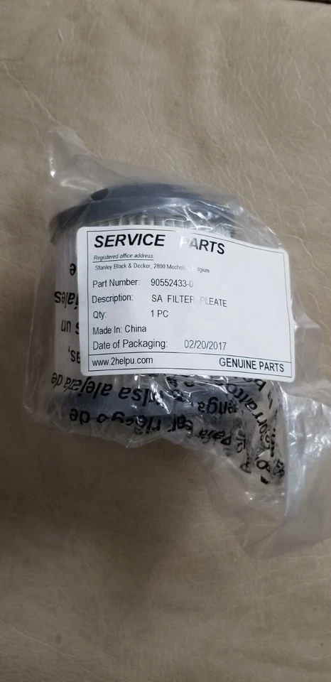 1 BLACK & DECKER SA FILTER, PLEATE,  90552433-01 FOR HAND VACCUM. BRAND NEW !!! - Image 1 of 1