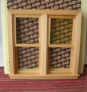 HOUSEWORKS #5044 SIDE by SIDE DOUBLE HUNG WINDOW Dollhouse Miniature 1/12 Scale