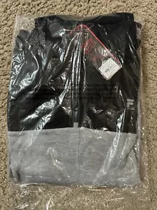 Fila Sport Men’s Sweater Quarter-zip Medium Pullover Black Grey New - Picture 1 of 4