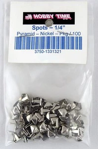 1/4" Pyramidenpunkte (Nickel-Finish) - Paket mit 100  - Bild 1 von 2