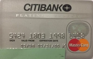 C1 CITIBANK Platinum Select MasterCard Credit Card - Picture 1 of 2