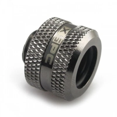 XSPC G1/10.2cm Zu 14mm Starr Rohrleitung Triple Dichtung Passform - (Black Chrom - Bild 1 von 4