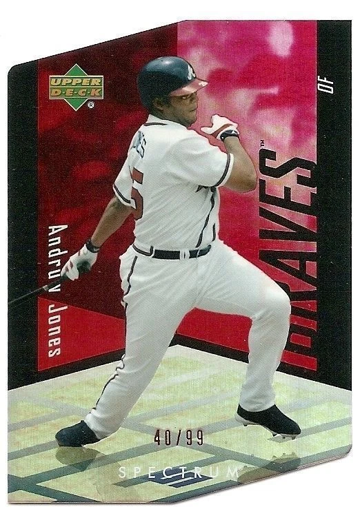 2007 UPPER DECK SPECTRUM DIE CUT RED #53 Andruw Jones #40/99 - Image 1 of 1