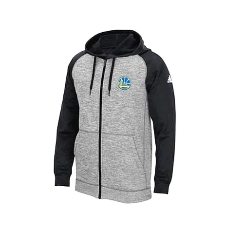 adidas Climawarm Golden State Warriors Full-Zip Hoodie Black Grey Men's Size S Cover