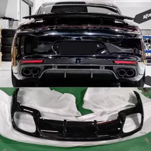 For Porsche Panamera 971 2017-2019 Gloss Black Rear Bumper Lip Diffuser Body kit - Picture 1 of 10