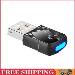 Mini-USB-WLAN-Adapter 900 Mbit/s USB-Ethernet-PC-WLAN-Adapter 2,4 G & 5 GHz Dual - Afbeelding 1 van 12