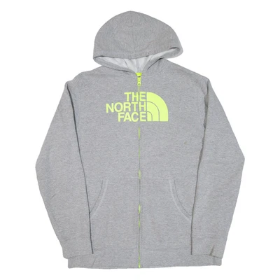 THE NORTH FACE Boys Grey Hoodie Full Zip XL - Image 1 of 4