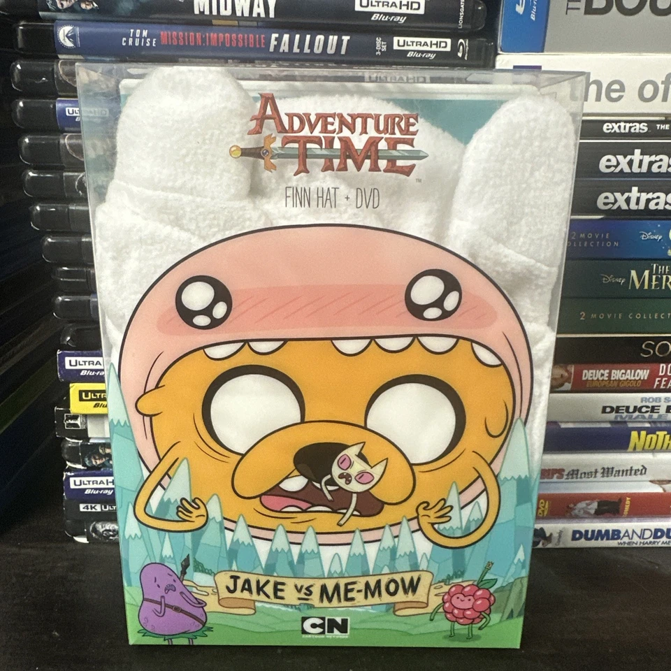 Adventure Time! Jake Vs Me-Mow DVD Including Finn Hat And Case For the Set - Image 1 of 1