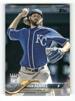 2018 Topps #385 Jason Hammel NM Near Mint Royals BXCP55 - Image 1 of 2