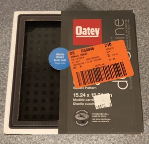 Oatey Designline 6 pollici x 6 pollici Scarico doccia quadrato in acciaio inox - Foto 1 di 4