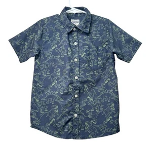 Alex & Jack boys button down short sleeve shirt top Dinosaurs Size 7 - Picture 1 of 8