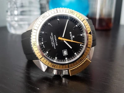 Reloj de buceo grande Edox Hydro Sub resistente a alta presión 500 m WR Polo Norte Foto 1 de 4