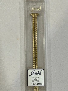 11 12 13 14 mm VINTAGE SPEIDEL GOLD TWIST O FLEX EXPANSION LADIES WATCH BAND NEW - Picture 1 of 14
