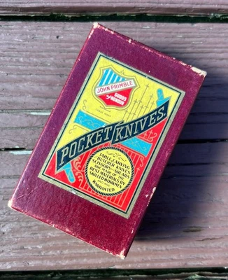 Caja Navaja de Bolsillo John Primble RARA Belknap Hardware Color Temprano De Colección EE. UU. Foto 1 de 4