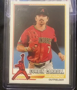 2025 Topps Heritage - #76R-25 Corbin Carroll 1976 Redefined Insert - Bild 1 von 2