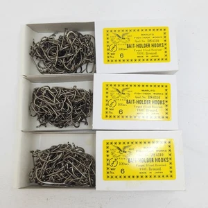 3Pks (Total 300pcs) Maruto Size 6 Baitholder Bronze Fishing Hook TDE DS4310 - Picture 1 of 6