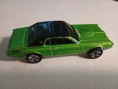 2001 Hot Wheels First Editions #29 ’68 Mercury Cougar Lime Green/Black Roof 5sp - Image 1 of 4