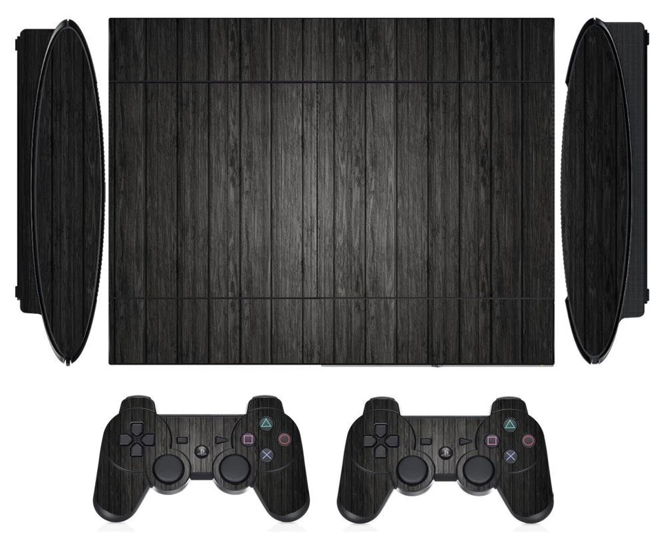 Wood 267 Skin Sticker for PS3 PlayStation 3 Super Slim with 2 controller skins - Image 1 of 1