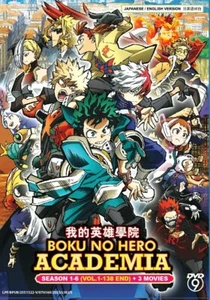 DVD My Hero Academia Complete TV Series Season 1-6 Vol.1-138 End + 3 Movie - Picture 1 of 4