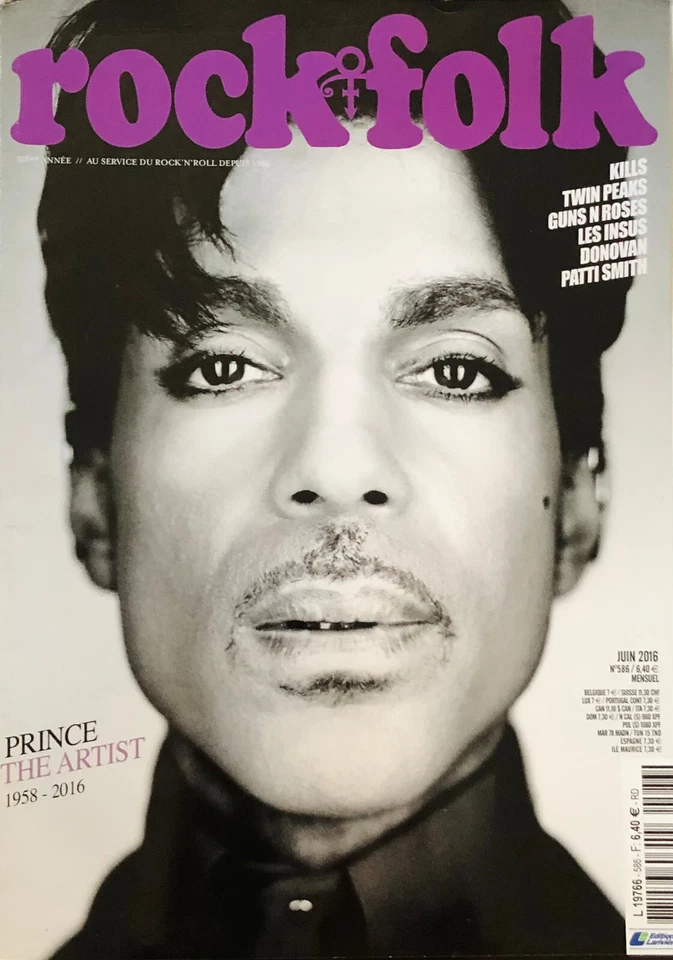 ROCK & FOLK MAGAZINE - JUNE 2016 - PRINCE THE ARTIST 1958-2016 - BRAND NEW - Image 1 of 1