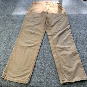 Carhartt Mens Dungaree Fit Brown Jeans Carpenter Size 30x32 (Actual 29x31) - Picture 1 of 23