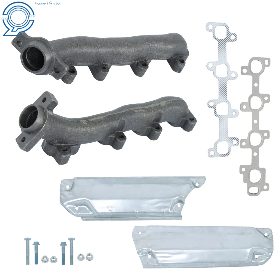 2x Exhaust Manifold w/ Gasket Kit for Dodge Ram 1500 Dakota V8 4.7L Left & Right Foto 1 de 4