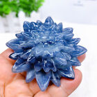 Naturalny niebieski awenturyn lotos kwarc kryształ energia rzeźbienie uzdrawianie posąg Reiki