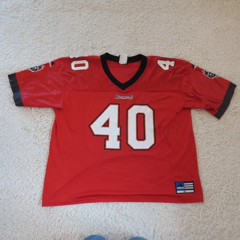 Mike Alstott Jersey Mens Extra Large Tampa Bay Buccaneers NFL Football 40 USA Cover