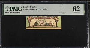 Disney Lucky Bucks Version Release: 1937 "Old King Cole" - PMG 62 Uncirculated - Picture 1 of 2