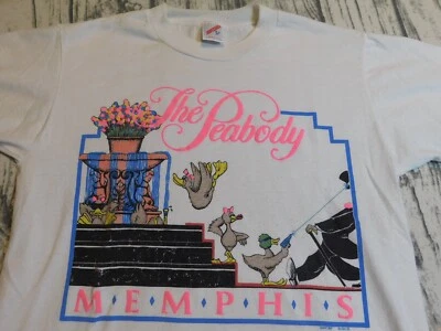 CAMISETA DE COLECCIÓN THE PEABODY HOTEL MEMPHIS PATOS ADULTO M 80 '89 DIVERTIDA HECHA EN EE. UU. Foto 1 de 4