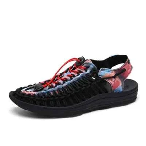 Summer Handmade Weave Sandal Men's Outdoor Non-Slip Trekking Slippers Beach Shoe - Picture 1 of 30
