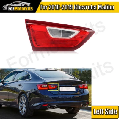 Driver Side Inner Tail Light For Chevrolet Malibu 2016-2019 Rear Brake Stop Lamp Foto 1 de 4