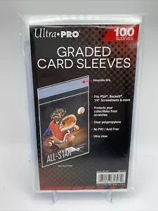 Ultra Pro GRADED Card Sleeves 1 Pack of 100 of Resealable Graded Card Sleeves - Picture 1 of 3