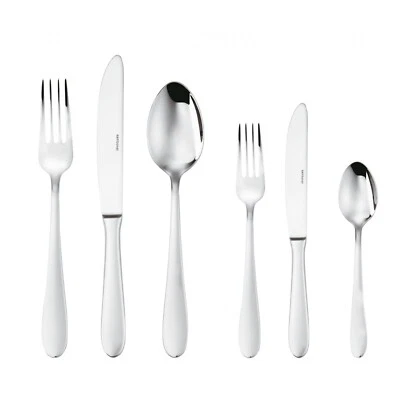 NEW Sambonet Astrid Set 36 posate monoblocco 18/10 Acciaio Inox Servizio Tavola - Immagine 1 di 4