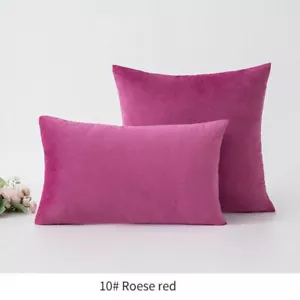 16" 18" 20" 24" Velvet Soft Cushion Cover Throw Pillow Cases Sofa Bed Home Decor - Picture 1 of 42