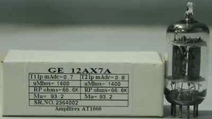 12AX7A ECC83 NOS GE made in U.S.A Amplitrex AT1000 tested 1 Pc - Picture 1 of 9