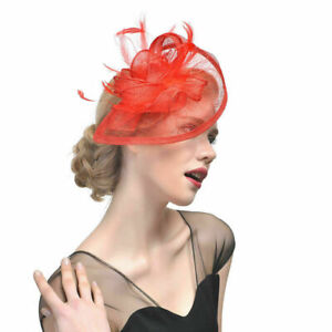 Women Headband Aliceband Hat Fascinator Weddings Ladies Day Race Royal Ascot Hat