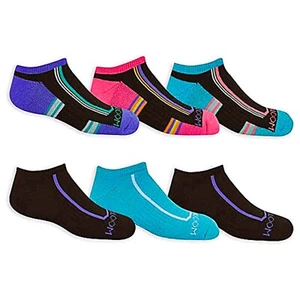 Fruit of the Loom Girls' Big Cushion Low Cut with Arch Support 6 Pack Sock Large - Picture 1 of 4